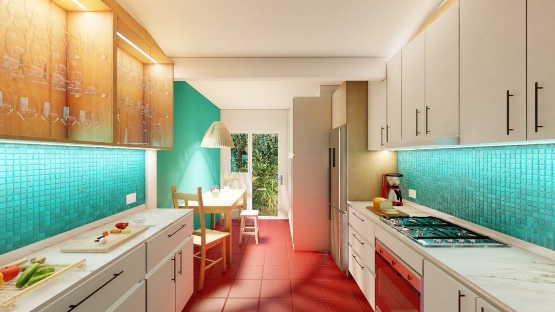 Interior de vivienda unifamiliar - proyecto Macellaro